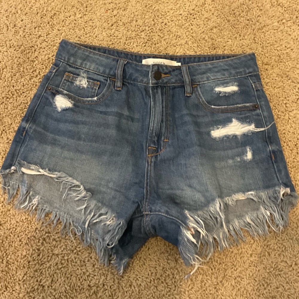 Hidden denim shorts